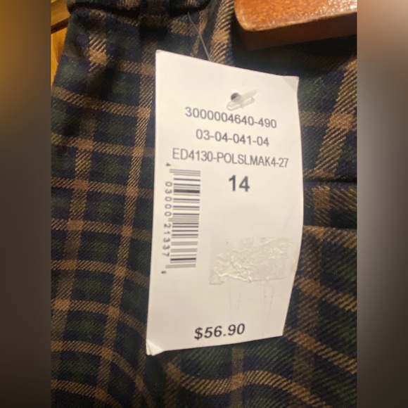 Ricki’s Plaid Ankle Pant Size 14 - Picture 5 of 6